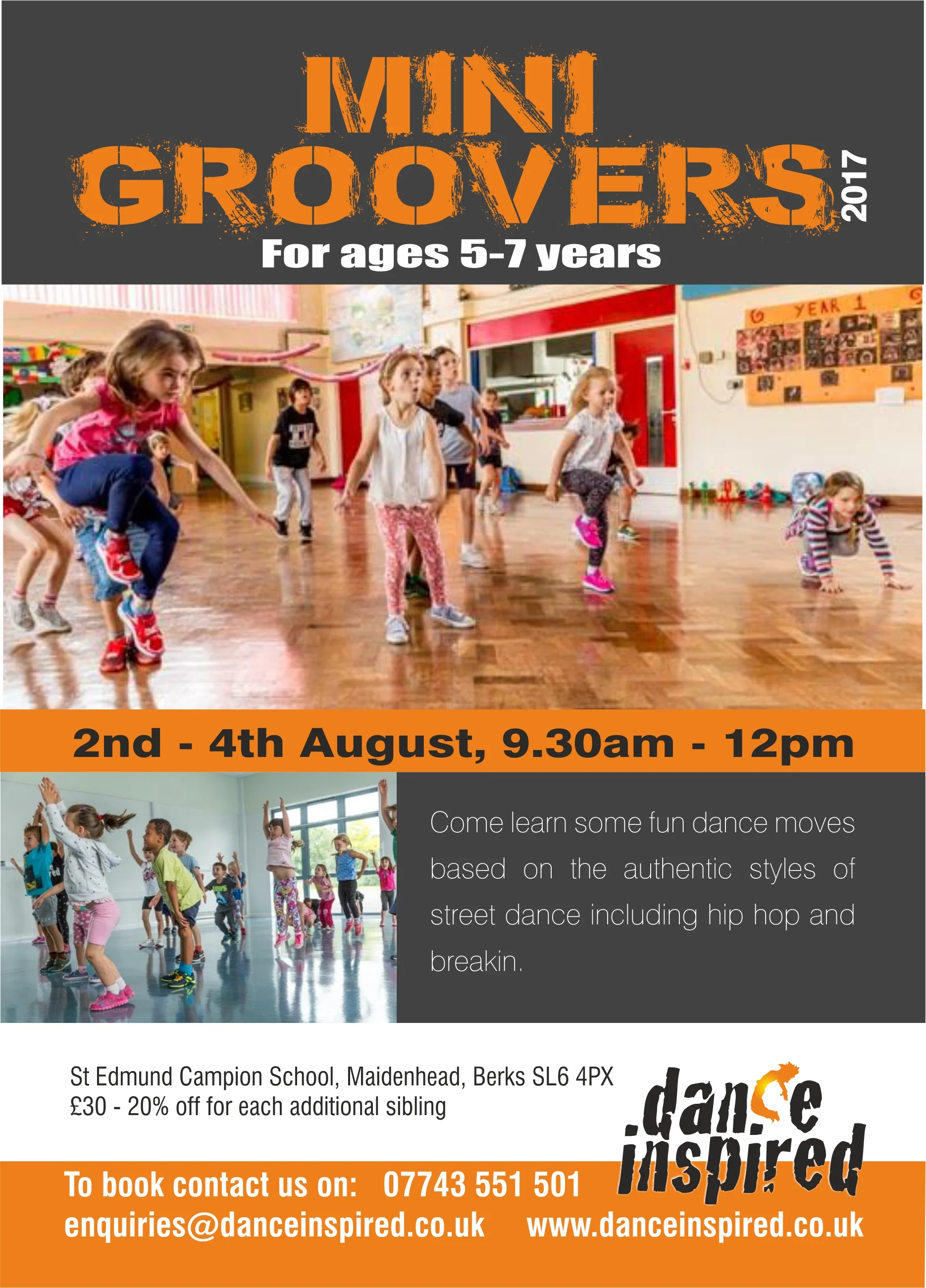 Mini Groovers Dance Camp - 5-7 yrs