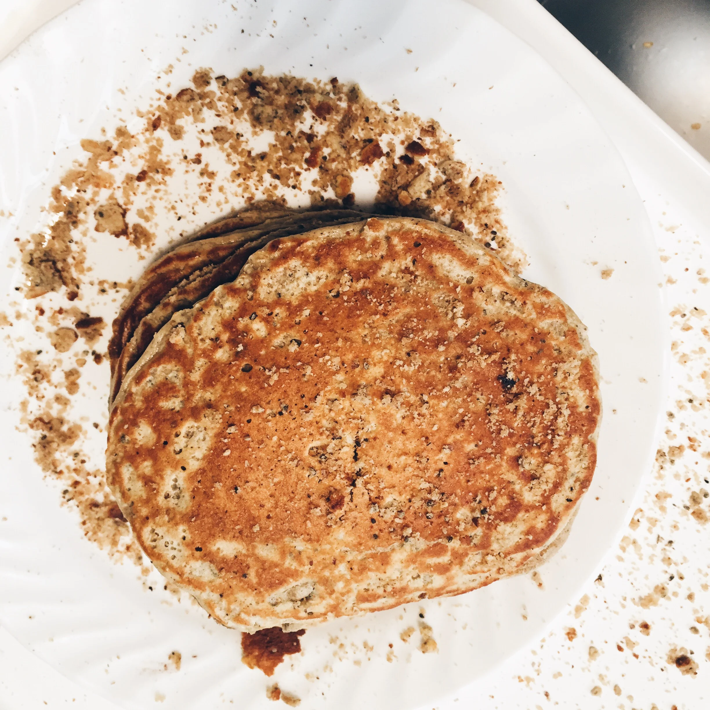 Vanilla Hazelnut Protein Pancakes|GLUTEN FREE|