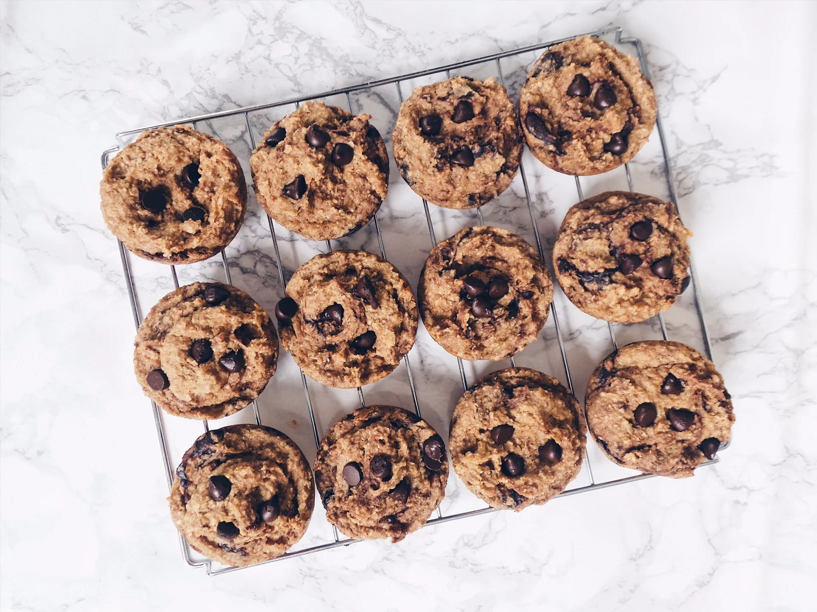 BANANA CHOCOLATE CHIP + CAULIFLOWER MUFFINS