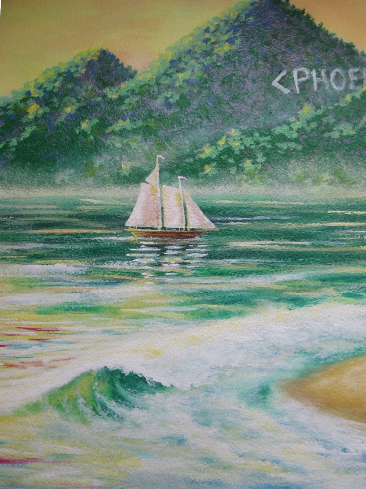 A Schooner and a Wave
