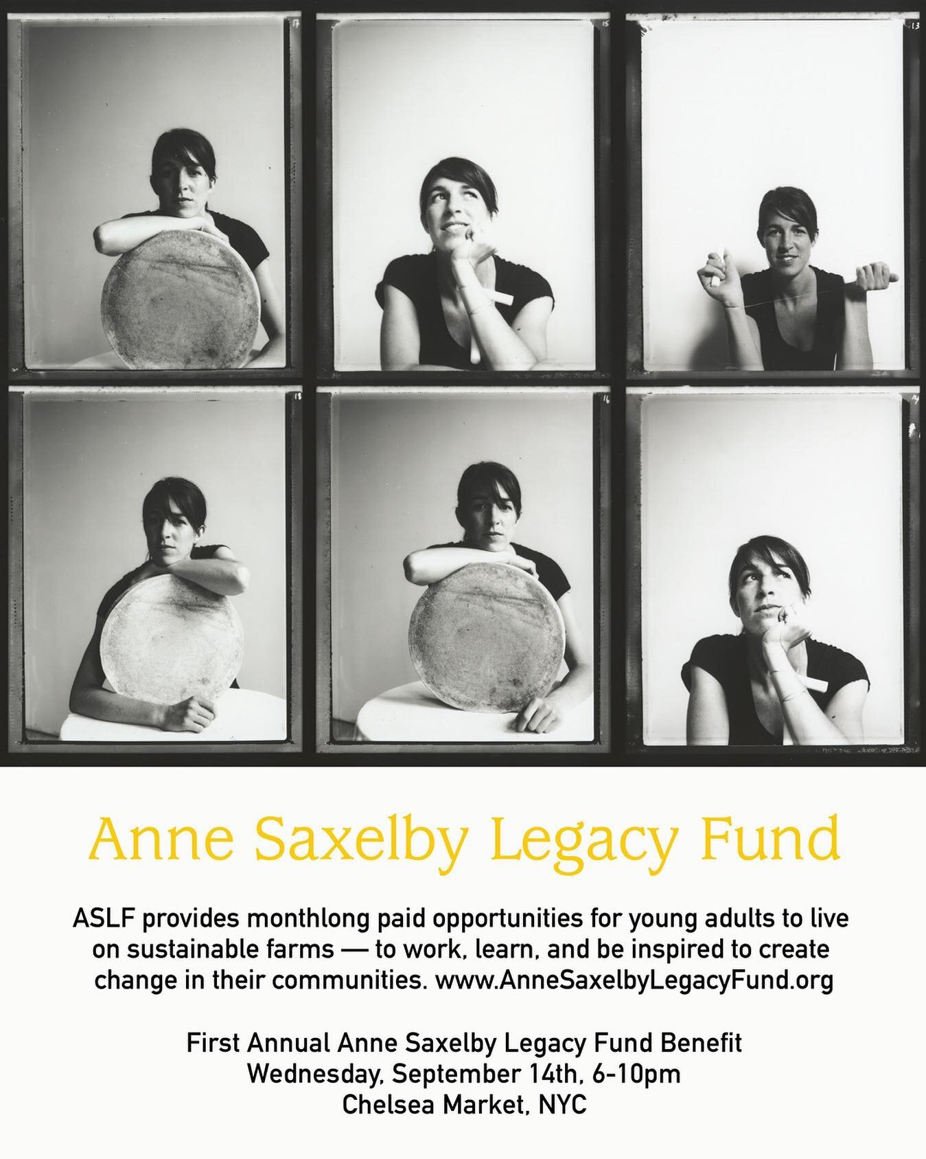 We hope you will join us at the first Anne Saxelby Legacy Fund Benefit Wednesday, September 14th at Chelsea Market!
⠀⠀⠀⠀⠀⠀⠀⠀⠀
Anne was a dear friend to our family of restaurants (@themarlowcollective) and did so much to promote rural communities in t