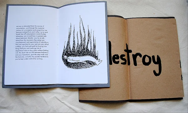 SURVIVE/DESTROY double-sided zine and foldout poster