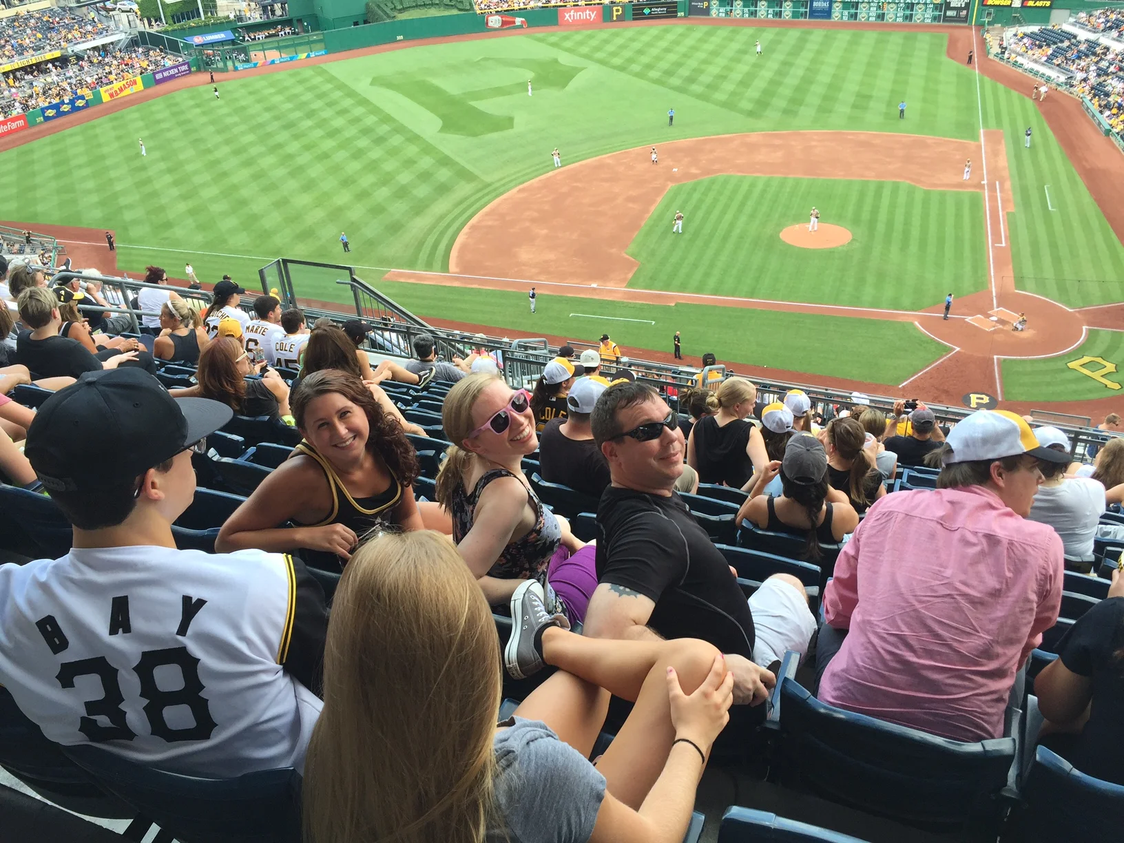 Ashley, Nicole, and Ryan at the TMC Pirates game!