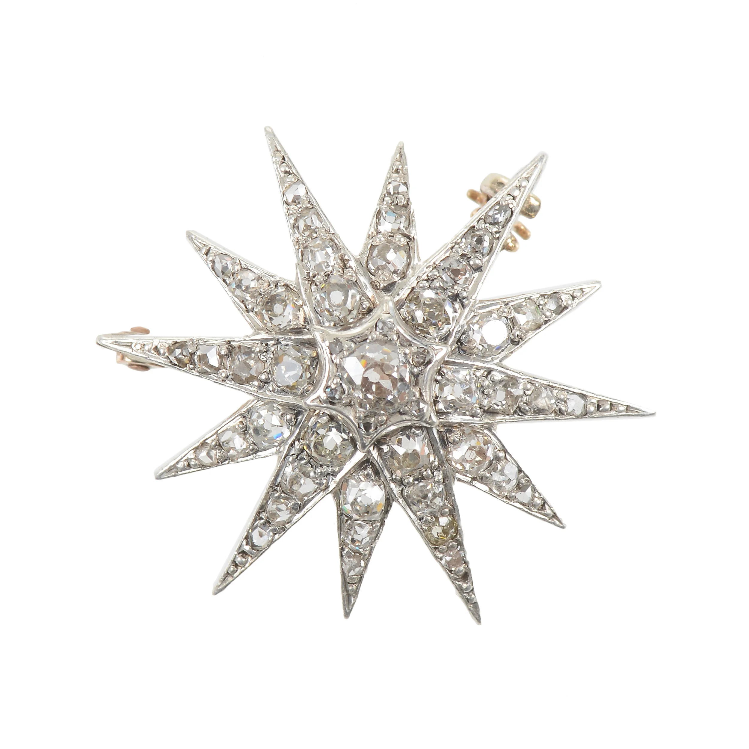 Victorian Diamond Star Brooch(SOLD)