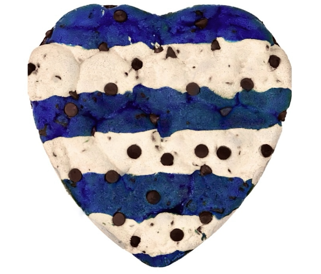 Blue and White Brookie Cake - 10% to UJA