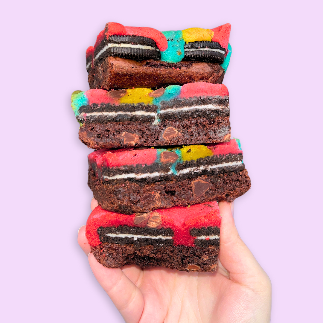 Four Giant Easter Brookie Squares