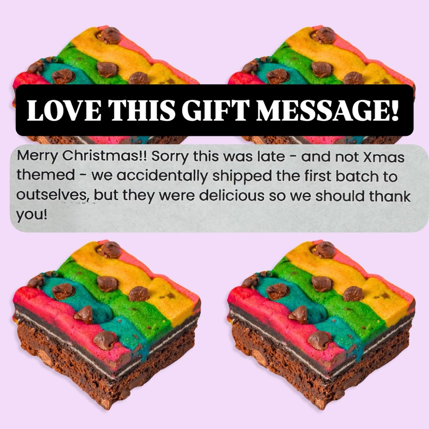 our best selling, crowd pleasing, rainbow Brookies ship nationwide @goldbelly 🚀