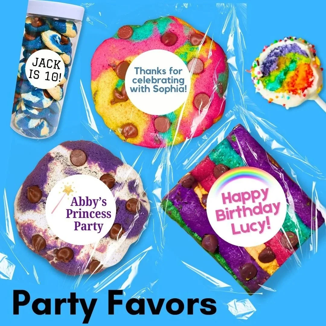 cookie party favors from kids baking birthday party