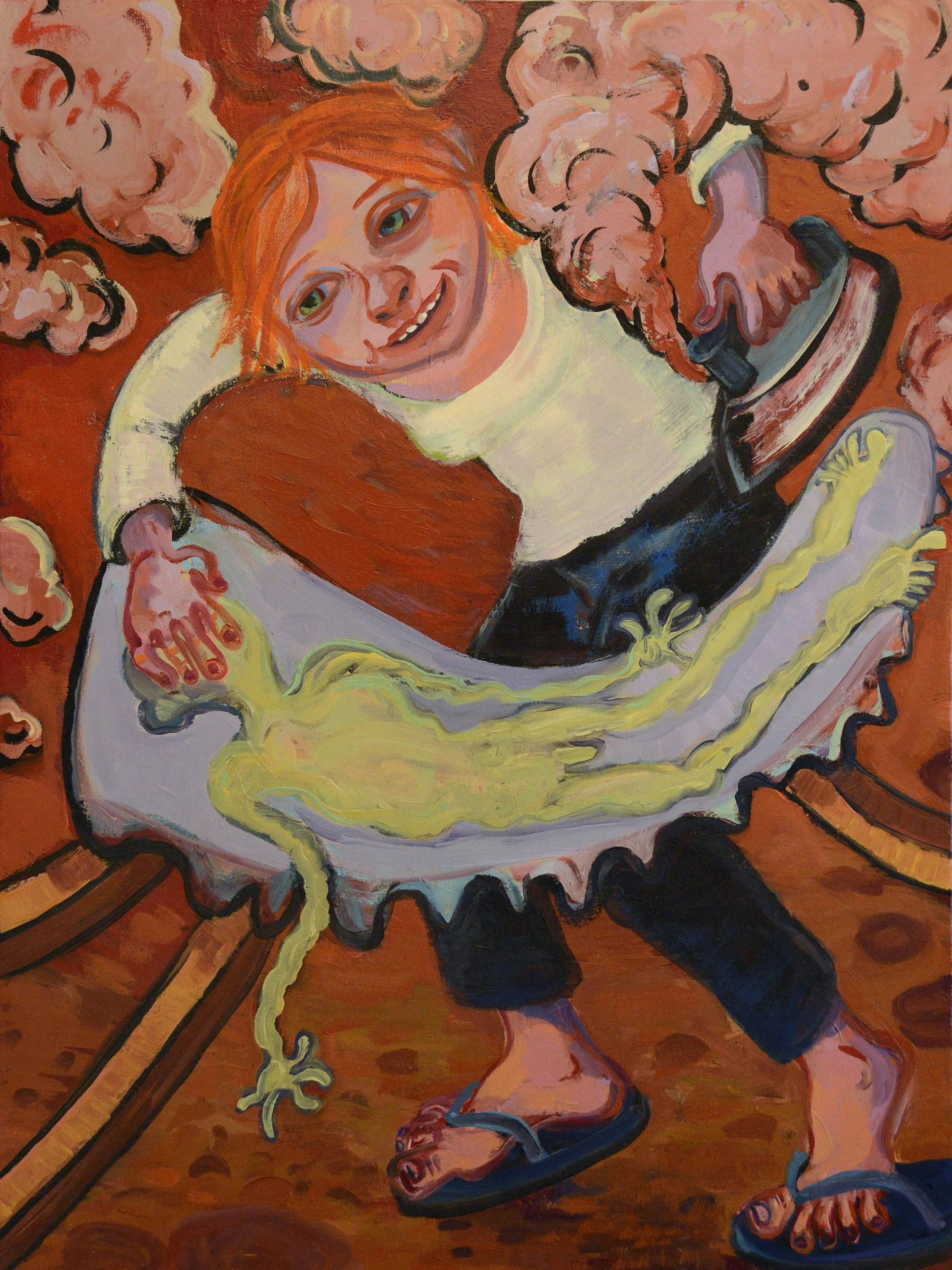 Woman Ironing