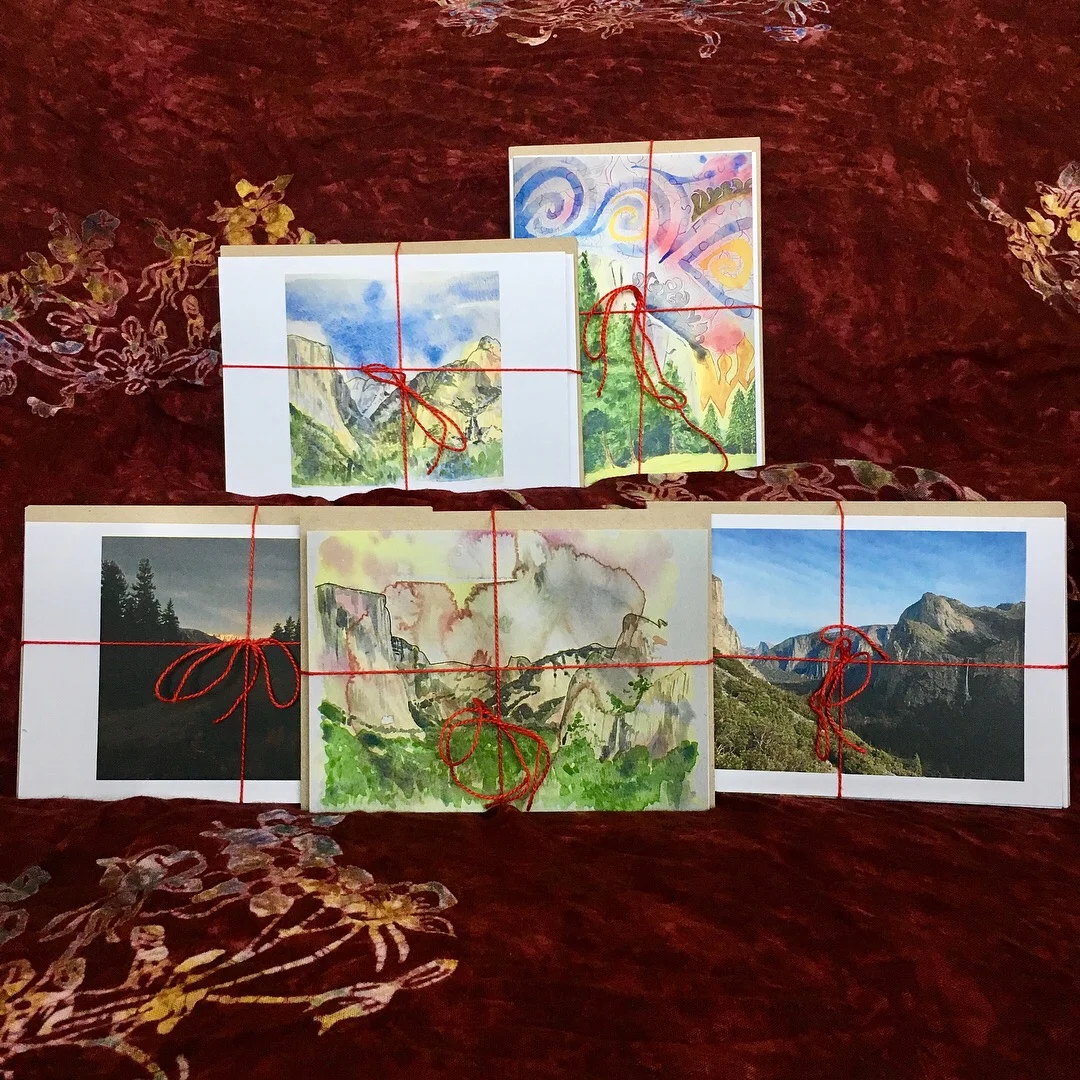 5 Yosemite/Sierra Blank Greeting Cards w/ Envelopes