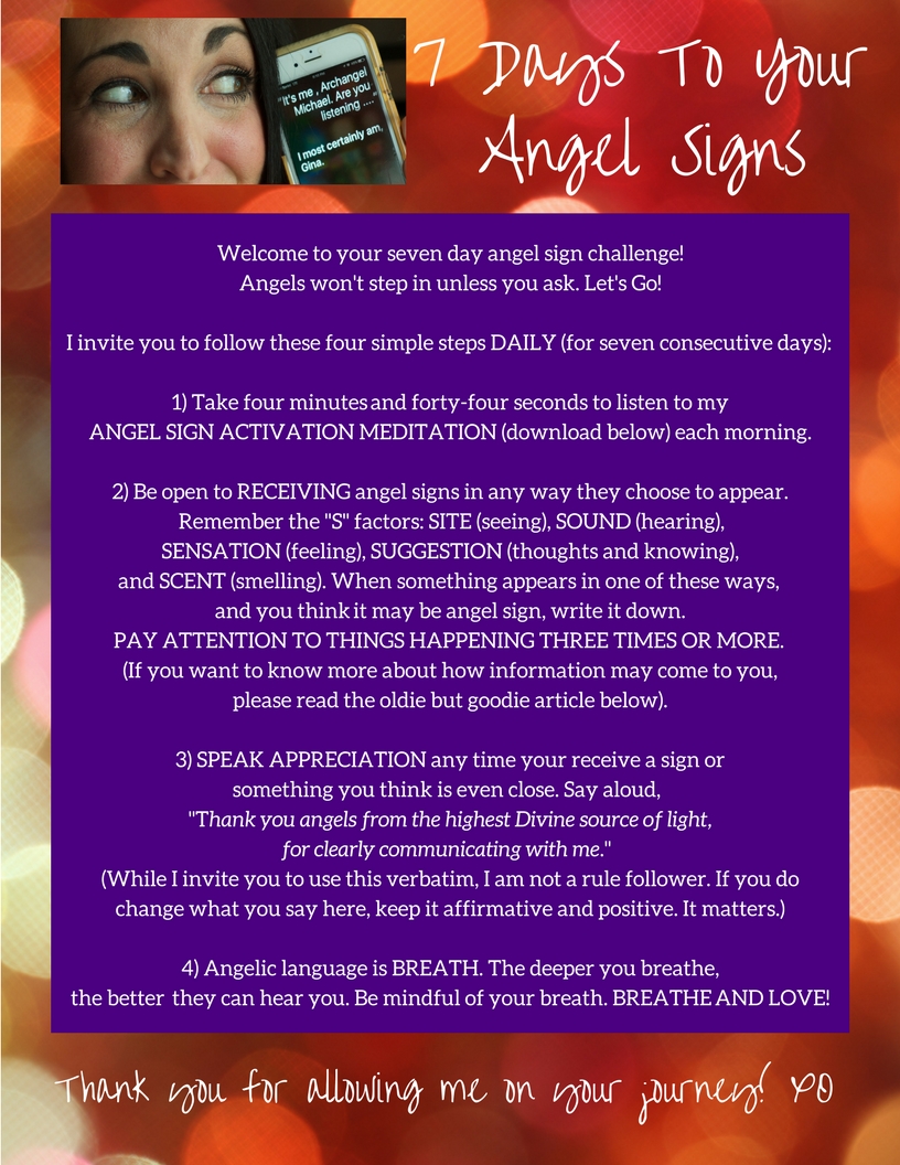 7 Days To Your Angel Signs