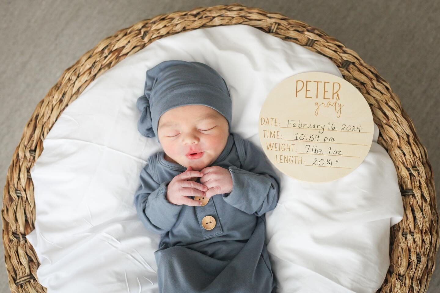 💙Meet my cutie-pie nephew:  Peter Grady Buschbacher, born on February 16th! The first boy born into our family! Congratulations to my little sis and her husband! I am in awe of you both! Y&rsquo;all are truly inspiring 🫶🏼&hearts;️ Lil Pete: Aunt T