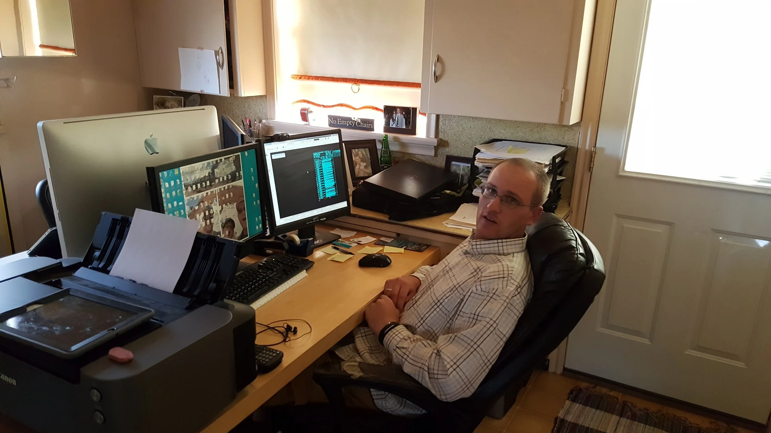 Joseph Harris working in the SCE Utah office