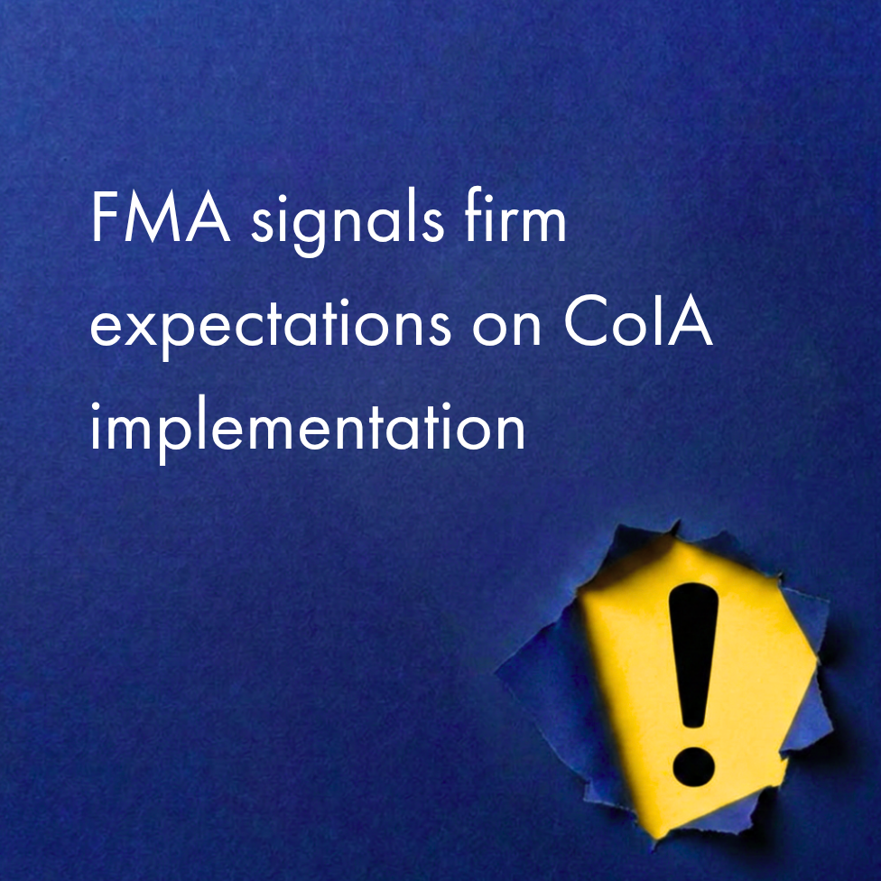 FMA signals firm expectations on Contracts of Insurance Act implementation