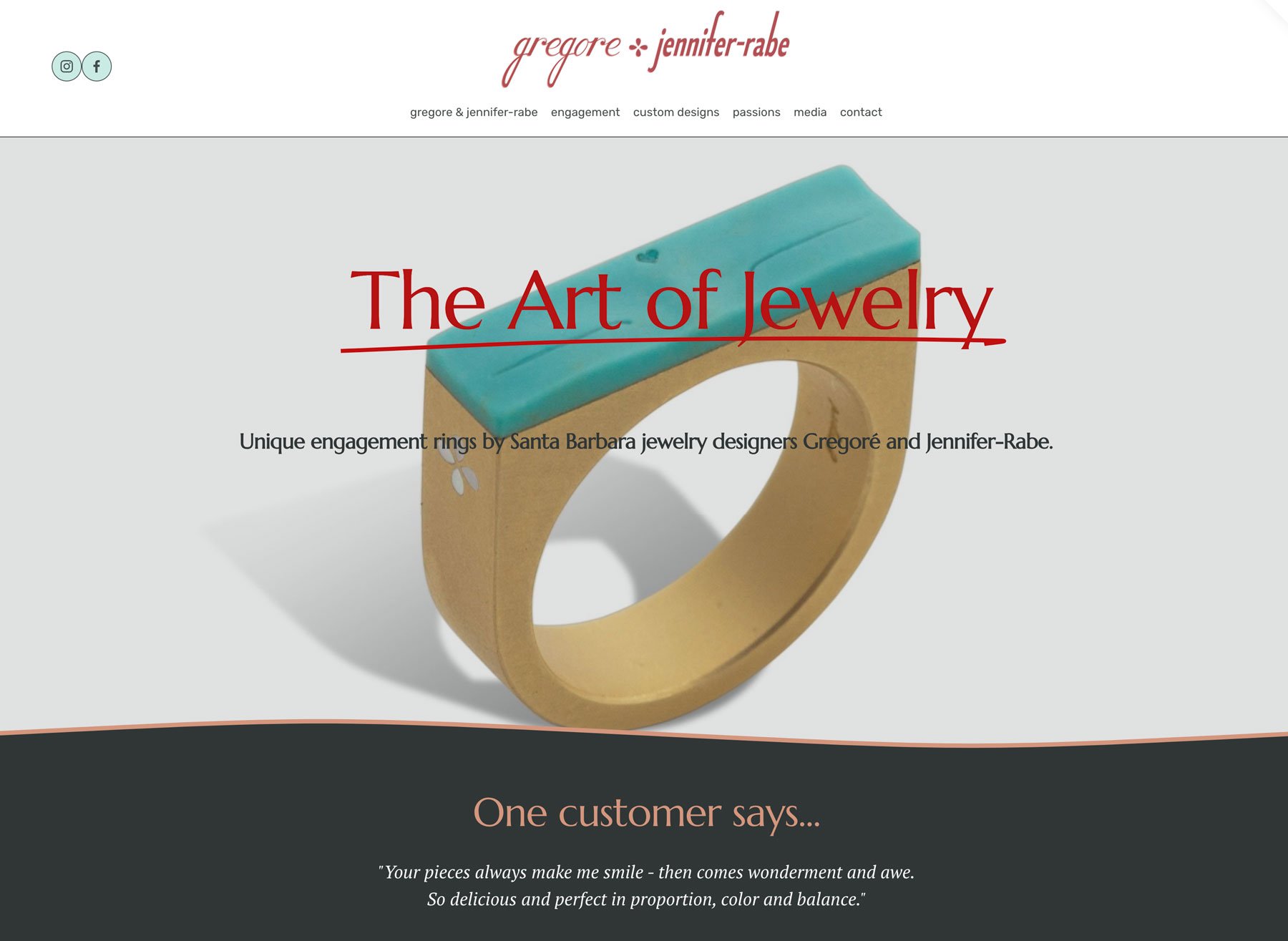 The Art Of Jewelry, Gregoré & Jennifer-Rabe, award winning jewelery designers.