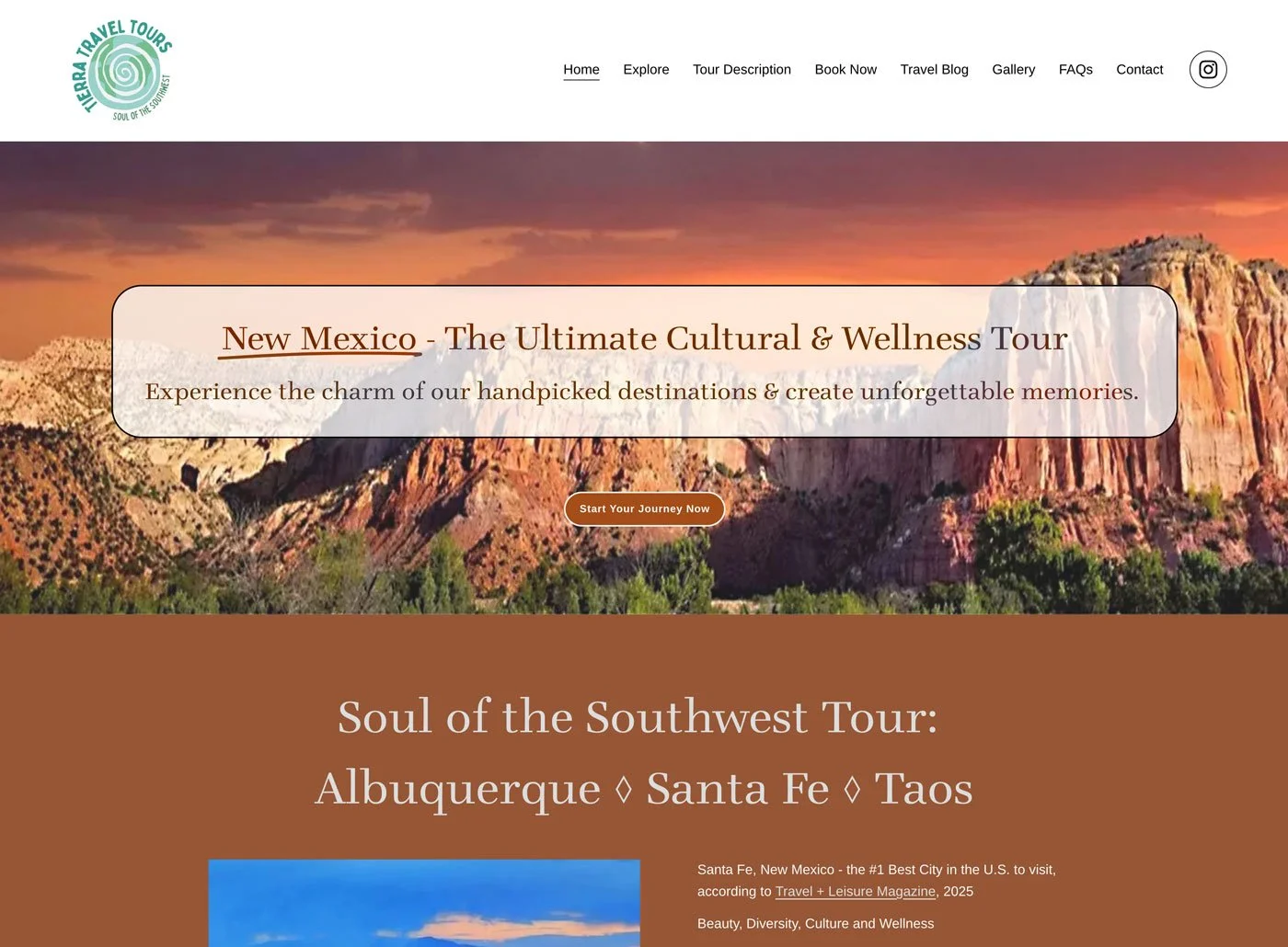 Exploring the world with Tierra Travel Tours. "We know all the best places in New Mexico, The Land of Enchantment."