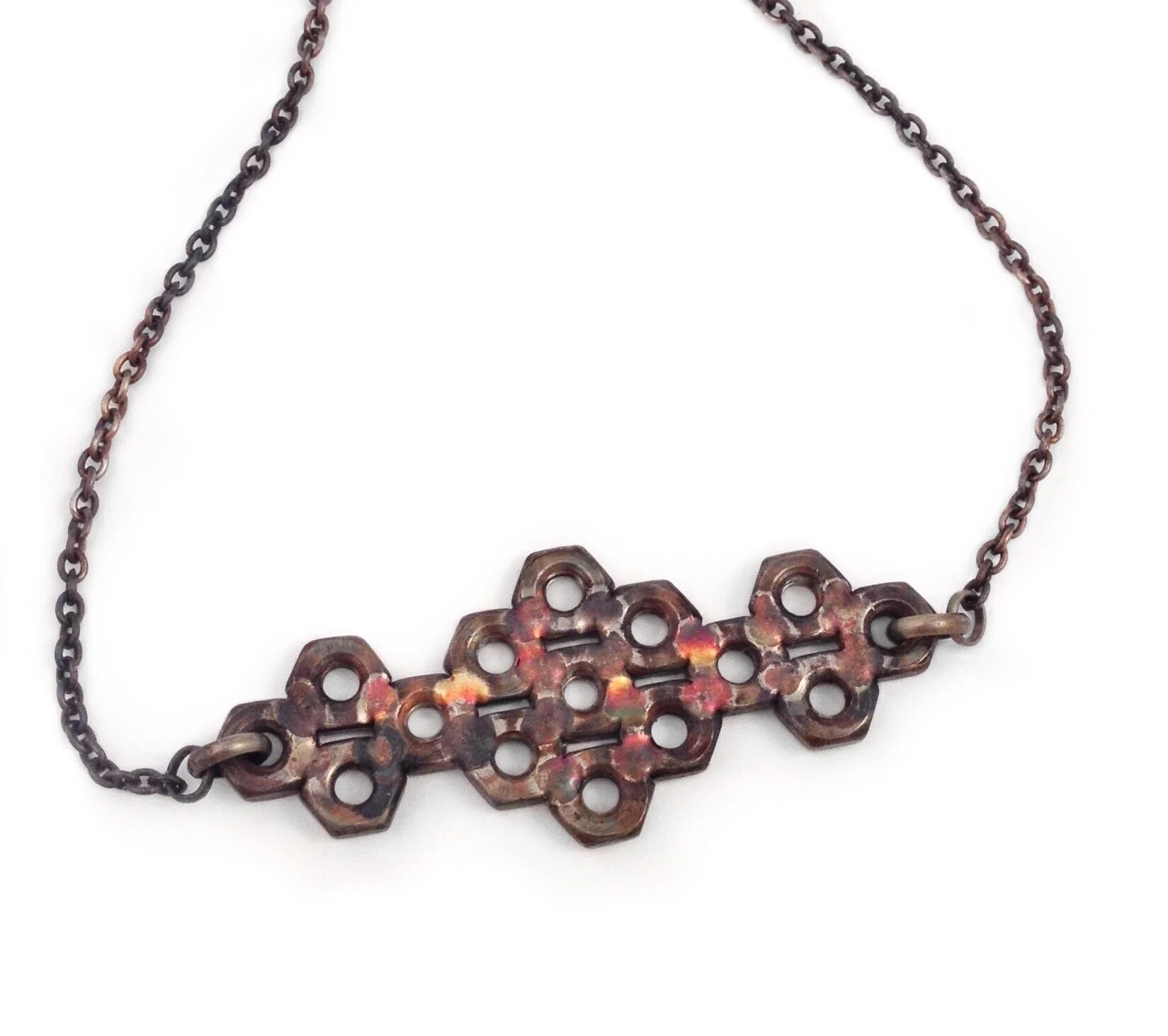 Horizontal Lace Bar Necklace