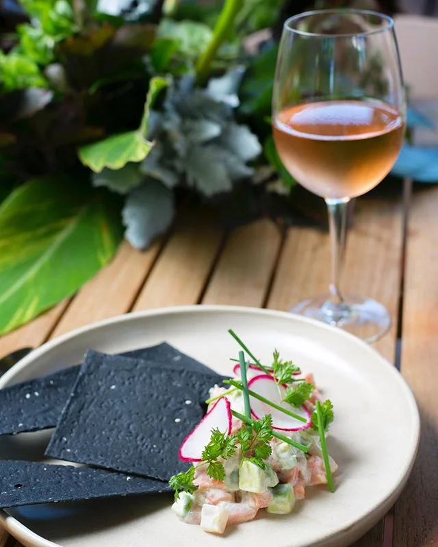 A light fernery kingfish ceviche and a glass of rosé. 🌱
#thefernerymosman