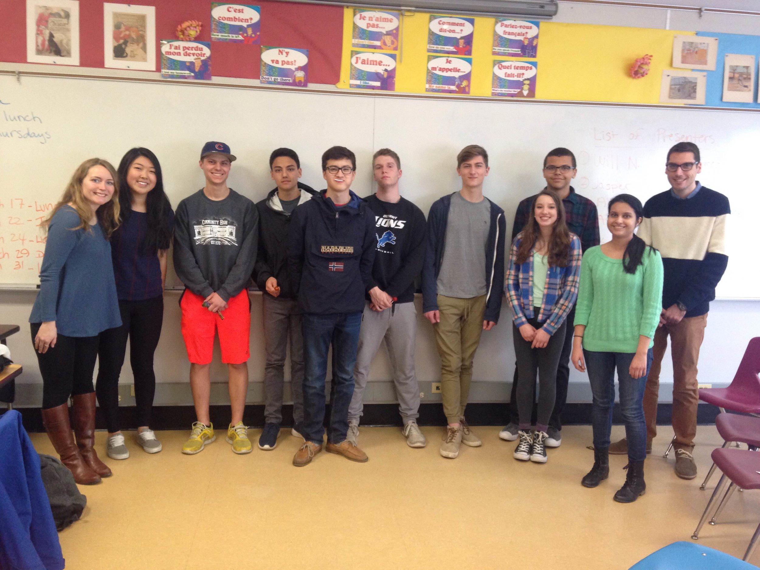 Ayesha (in green) and her Internship Match Program 2015-2016 class.