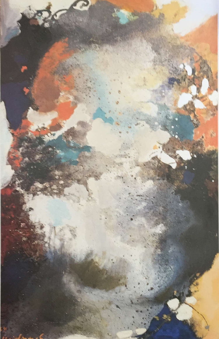 Abstraction in Color. 1964. Oil.