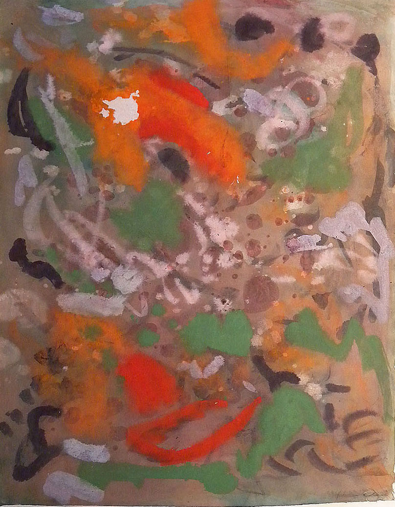Untitled. Circa 1941. Mixed media on paper.