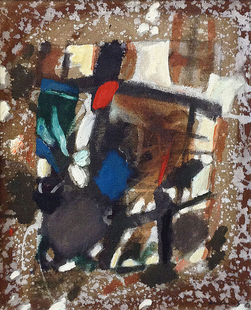 New York Skyscrapers. 1961. Oil on canvas.