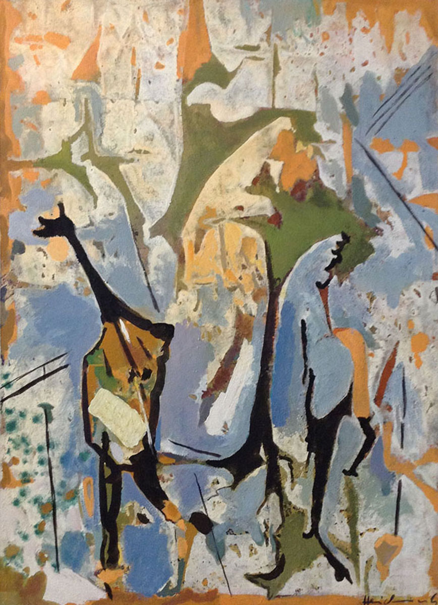 Herald, New York. 1962. Oil.