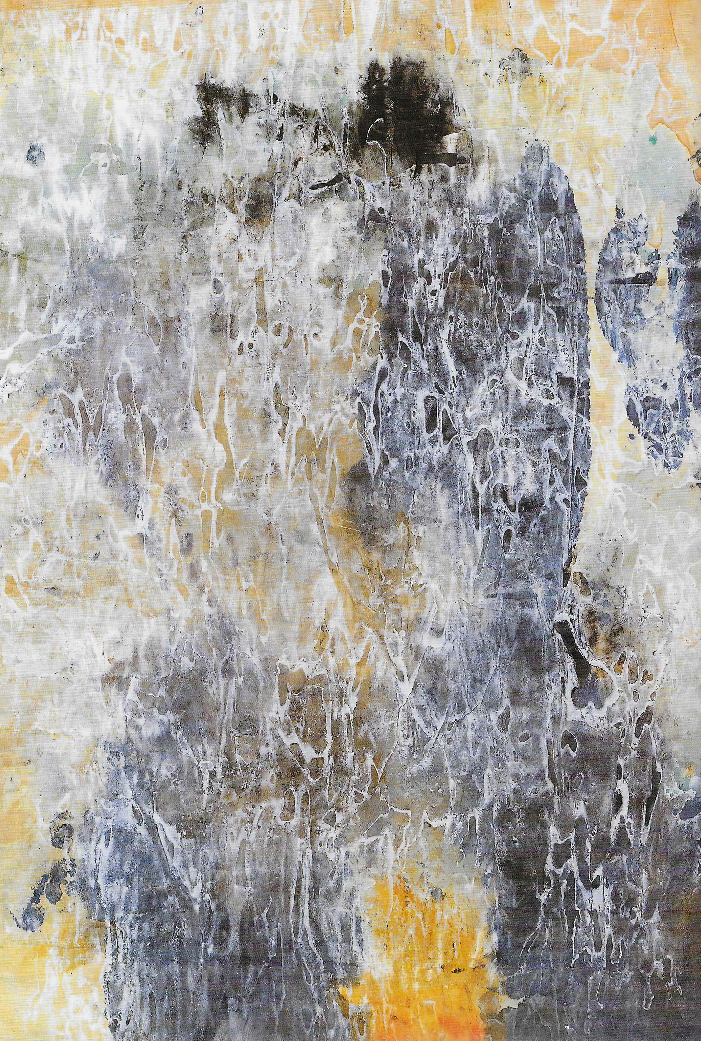 CARL HEIDENREICH, BLUE SCRIM . 1961. WATERCOLOR. COLLECTION OF RICHARD M. BUXBAUM