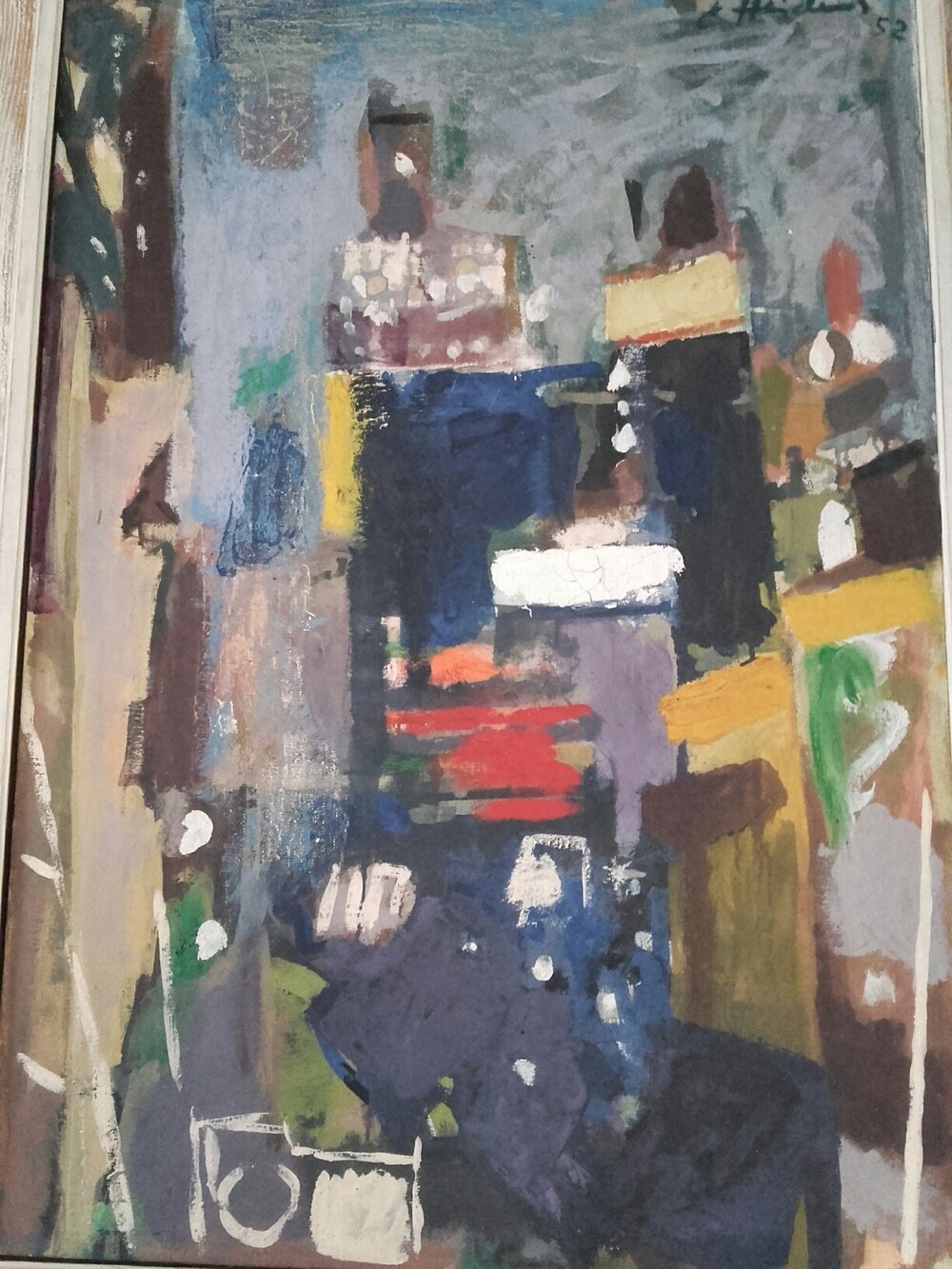 Untitled (cityscape), 1952. Collection of Don F. Jordan.
