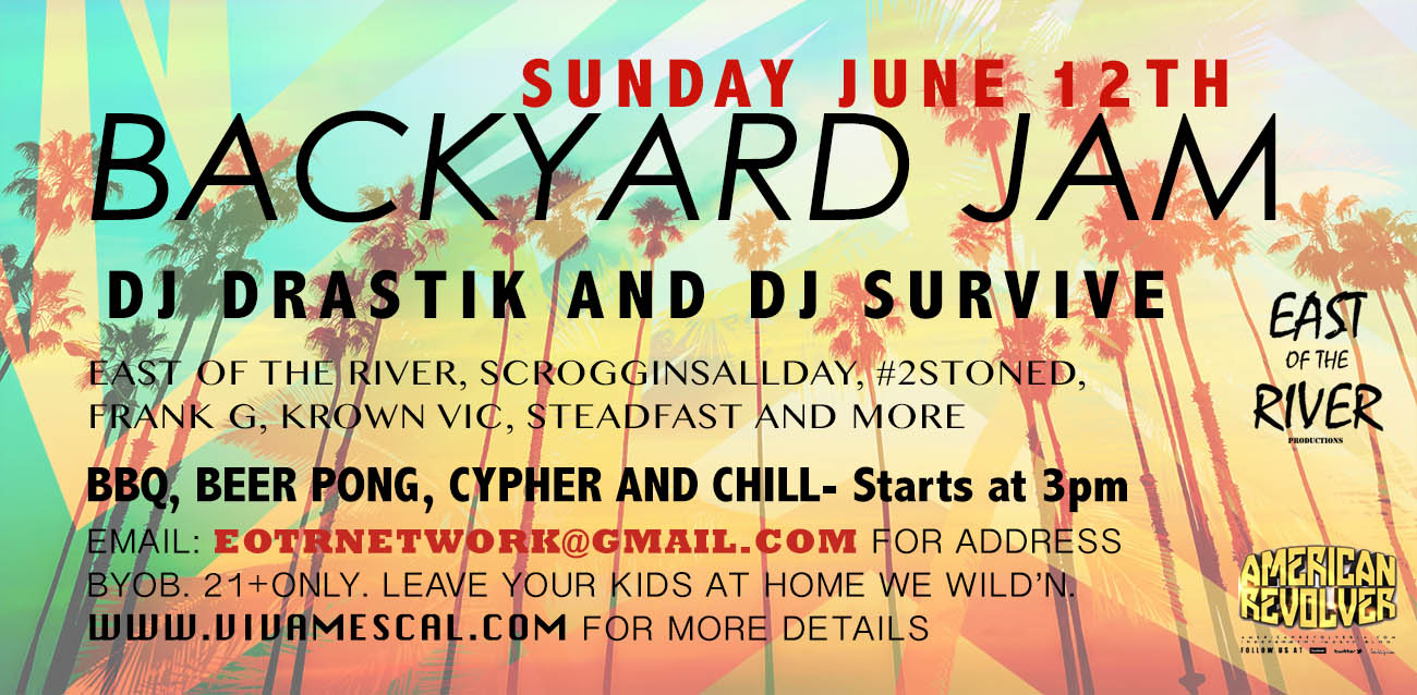 Backyard Jam in Boyle Heights, CA. Hip Hop, BBQ and Beer Pong. Lets get it!