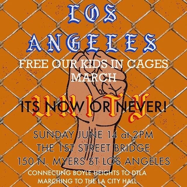 Tomorrow! March to Free Our Kids. 2pm in Boyle Heights. There&rsquo;s been some controversy surrounding this event and for a second I was hesitant to keep sharing but I believe we must be involved so I will be there to support, keep the peace and lea