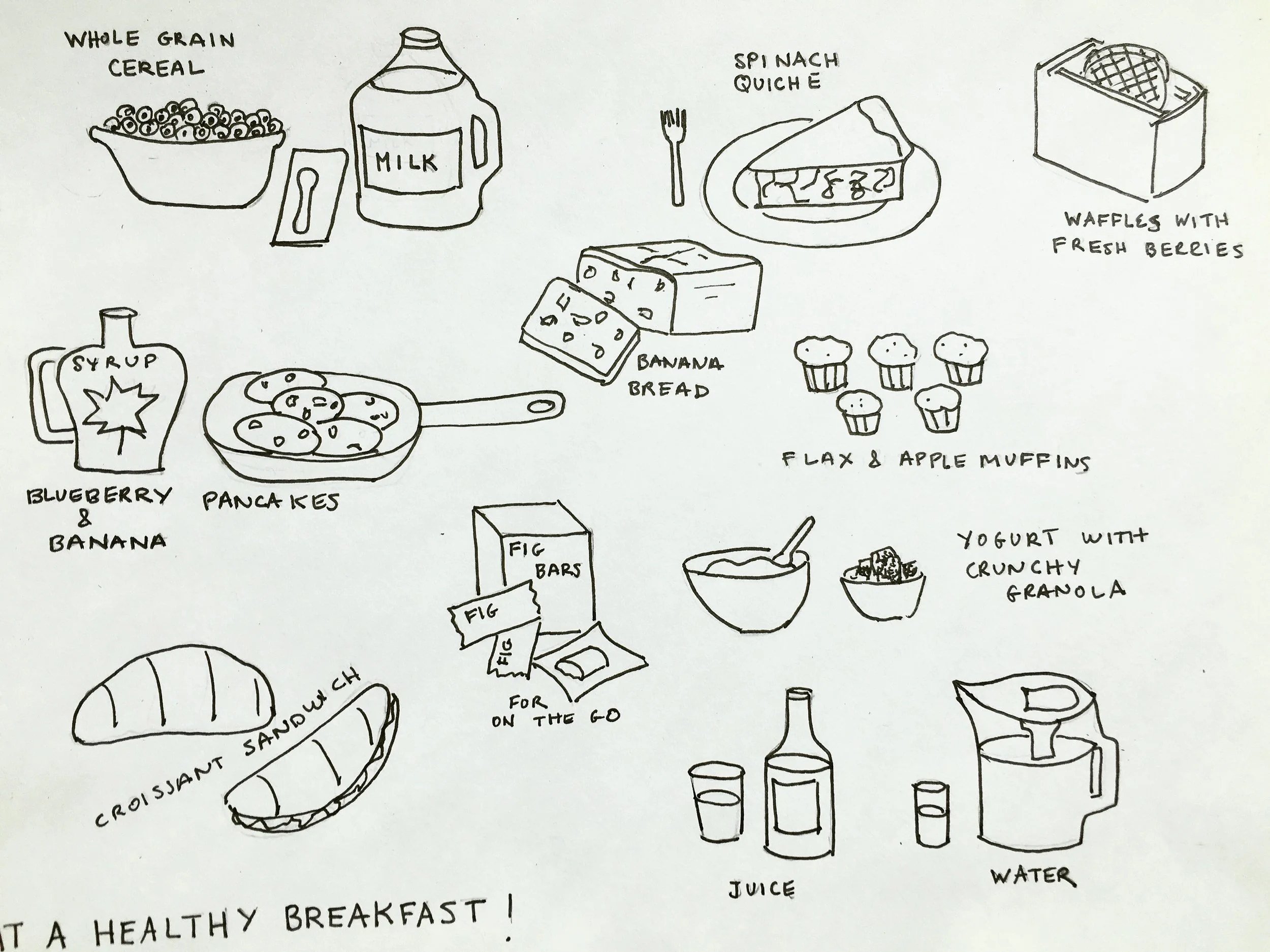 Breakfast menu for toddlers