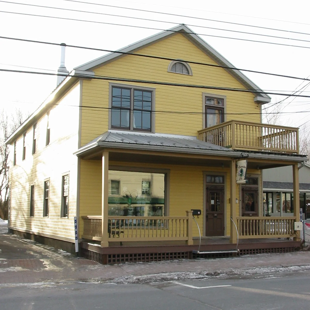 The yellow house in the village