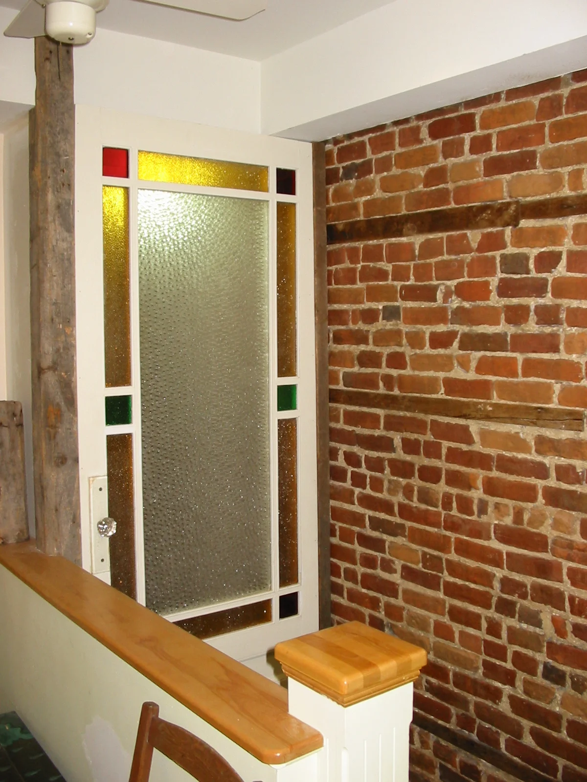 reclaimed timber, salvaged doors and a missing closet