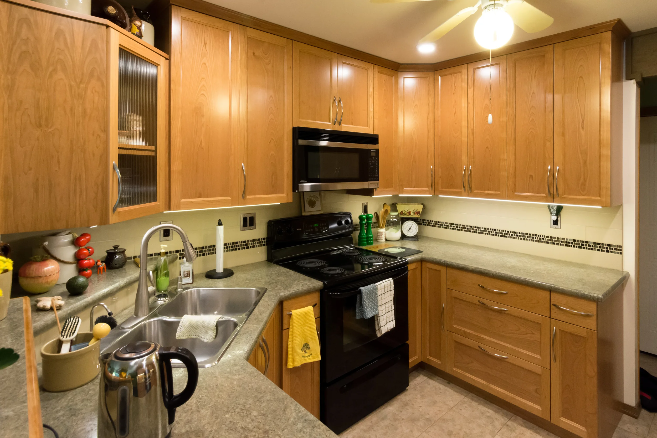 Solid cherry kitchen