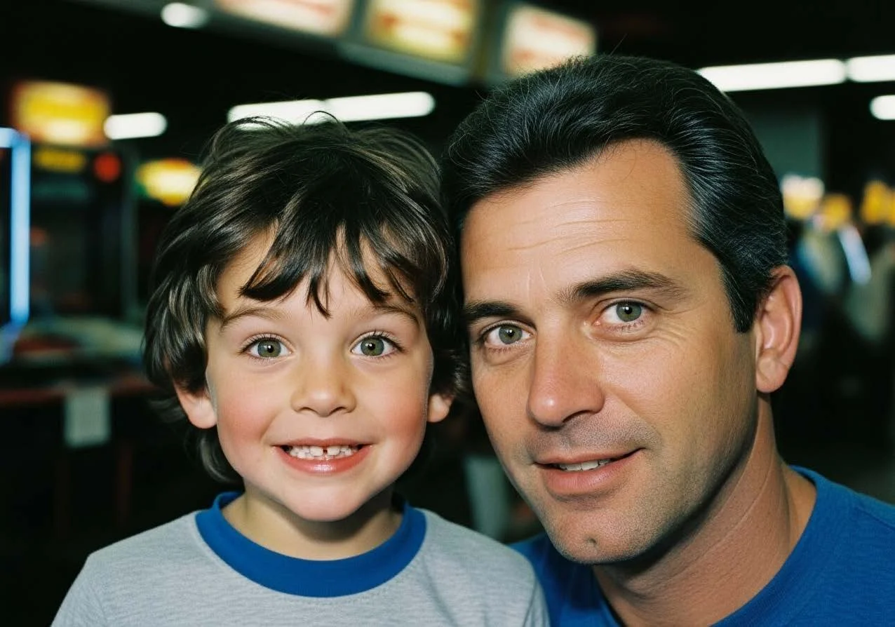  “He nudged you towards the glowing yellow maze of Pac-Man. "Okay, here's the plan," he whispered conspiratorially, leaning down so his voice was just for you. "We're going to use the 'Ghost Jiggle 'strategy." He then proceeded to demonstrate a ridic