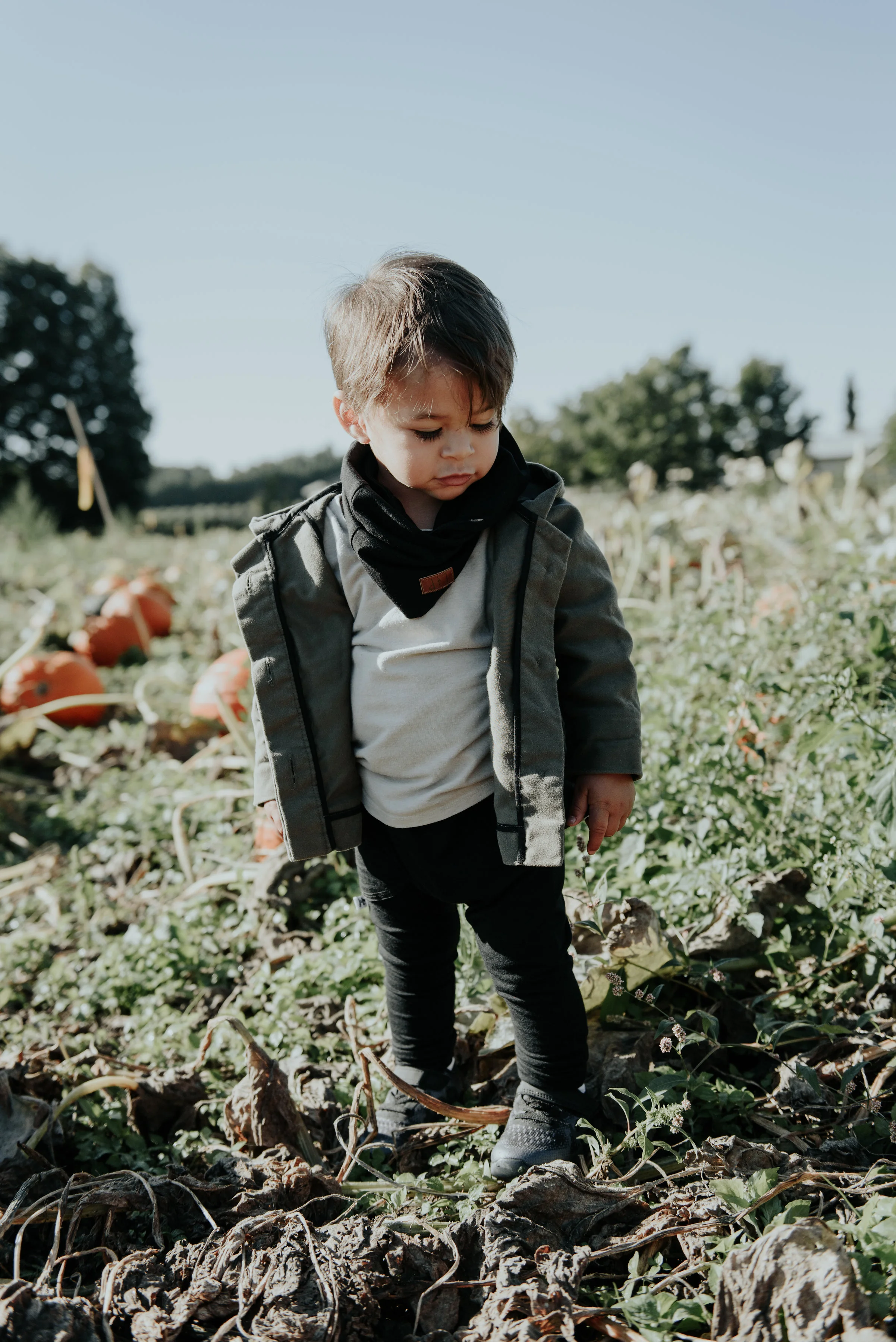 t-shirt & harems : @jaxandlennon, jacket : @vonbonapparel (thrifted), cowl : L&P (from @watermelontreekids, shoes are nike