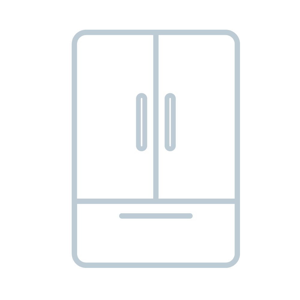The freelancer's work at home party activity: playing peek-a-boo with the fridge. 