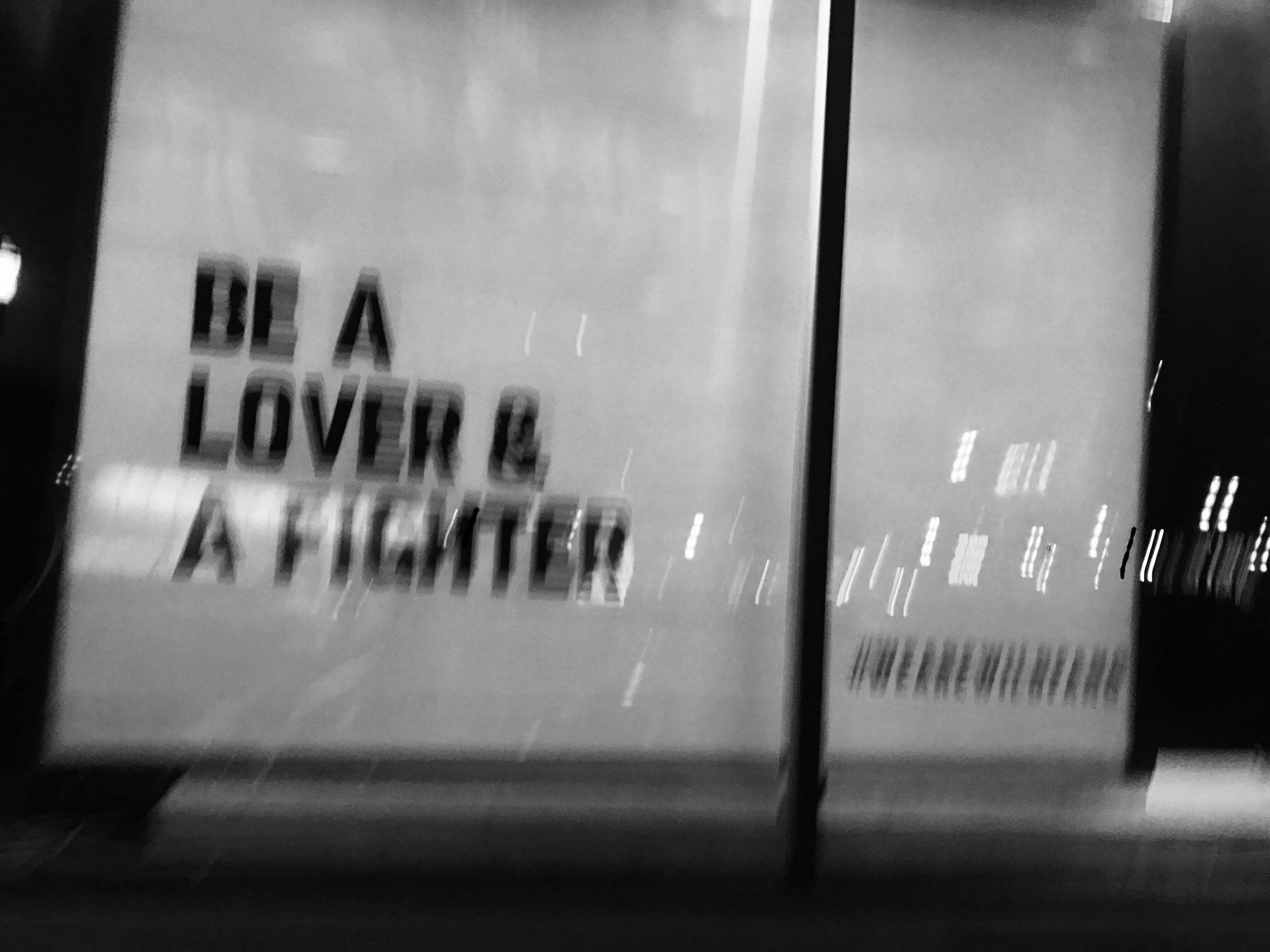 BE A LOVER & A FIGHTER