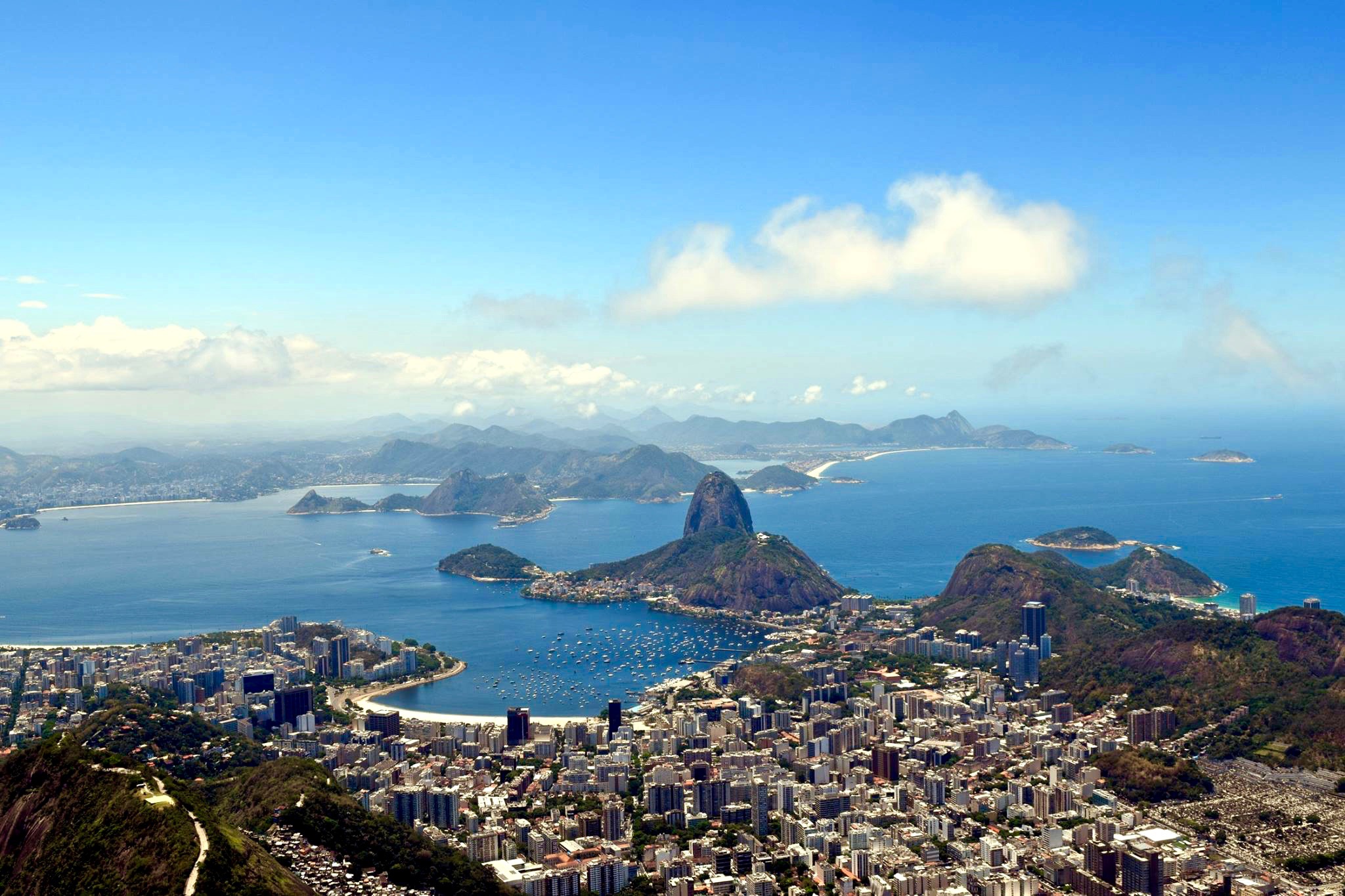 Rio from the top of Corcovado mountain
