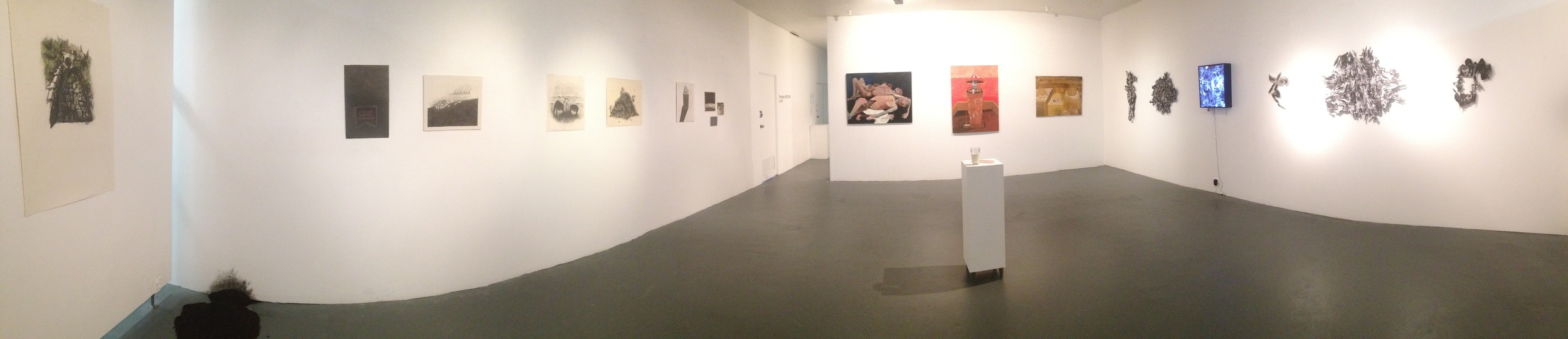 "Hominal Error". On the left: Tarryn Eleese McGregor. In the centre: Chintamani Rotstein. On the Right: Stef Kam.
