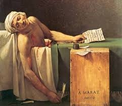 La morte di Marat, anche noto come Marat assassinato è un dipinto a olio su tela di Jacques-Louis David, realizzato nel 1793 e conservato nel museo reale delle belle arti del Belgio di Bruxelles
