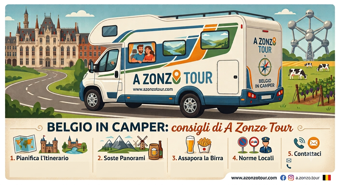 Belgio in Camper: dove sostare, come arrivare in centro e cosa sapere