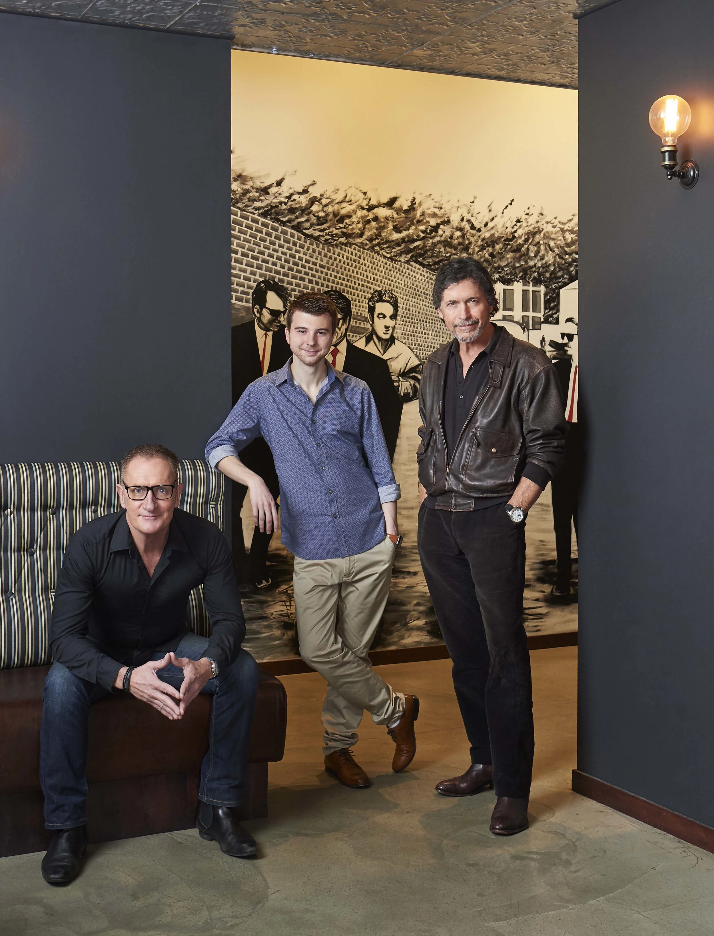 Executive Producer Ian Hale, Producer/Director Jordon Prince-Wright, Actor Michael Muntz.