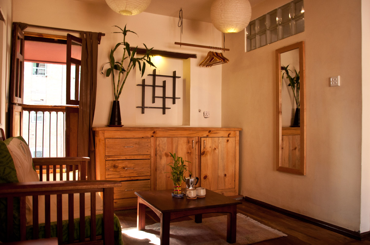 smalltable and cupboard