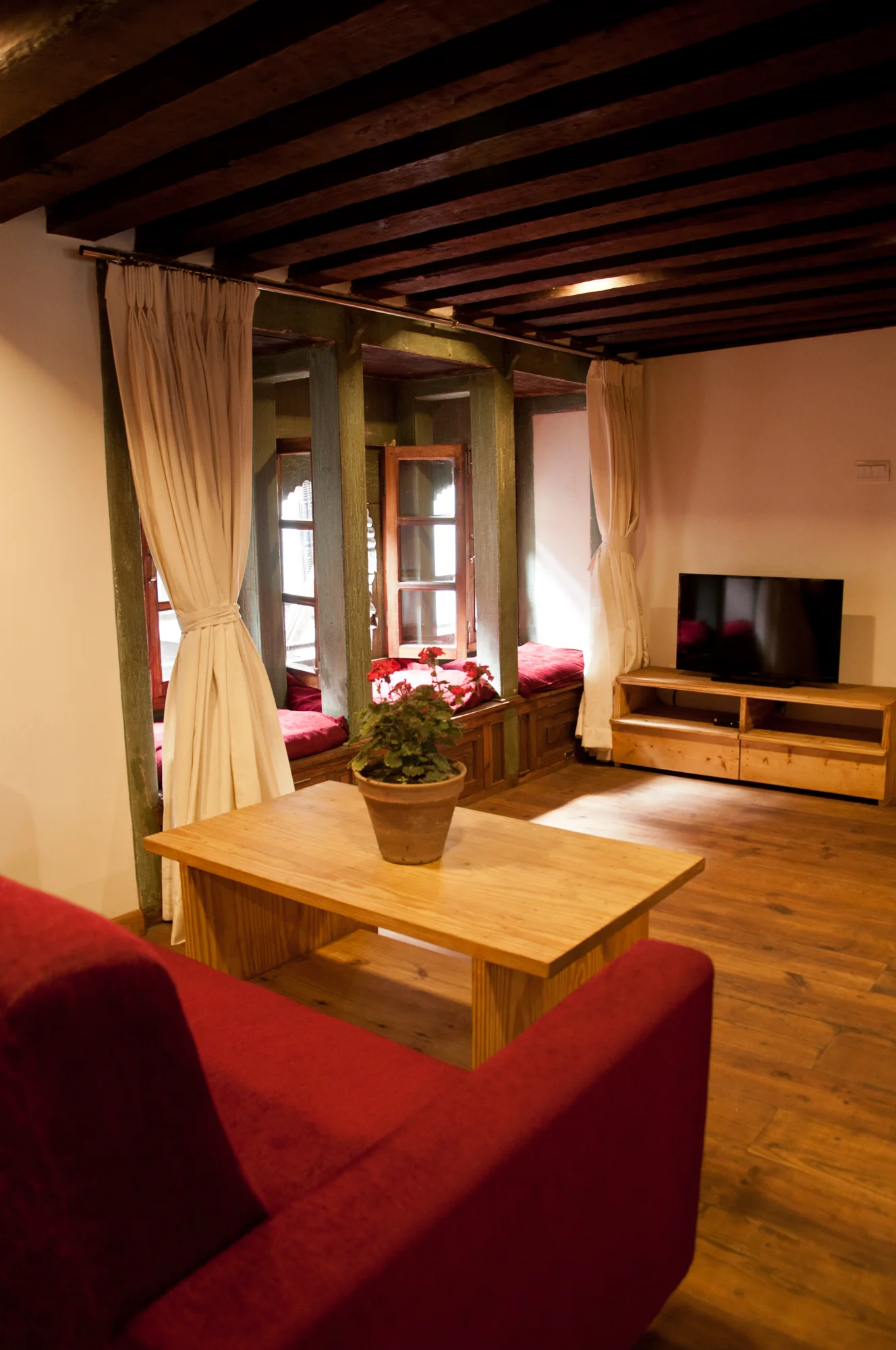 Sofa and TV