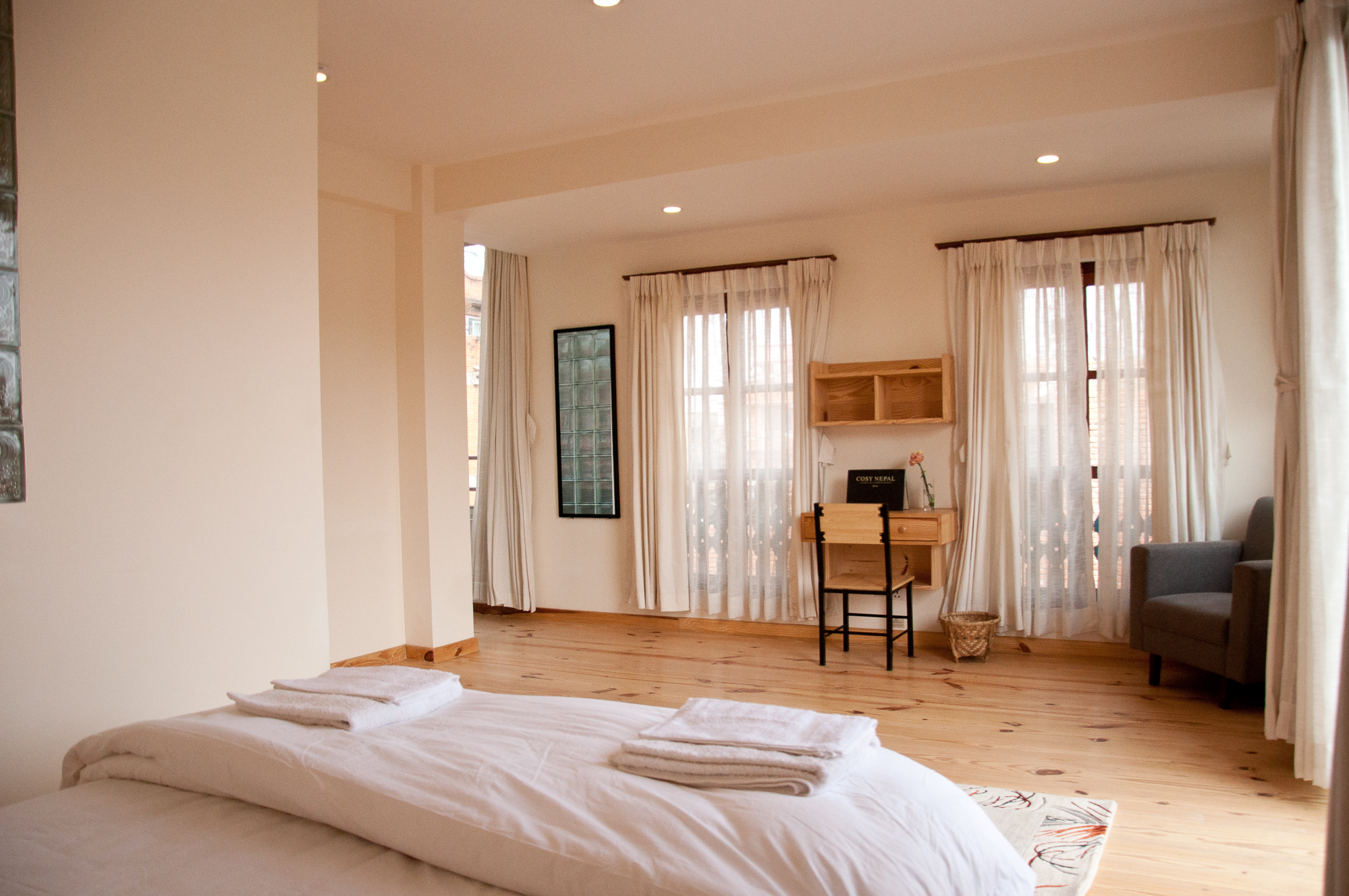 View from one of the corner of bedroom.