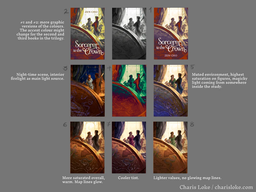 COLOUR STUDIES: Exploring different options.
