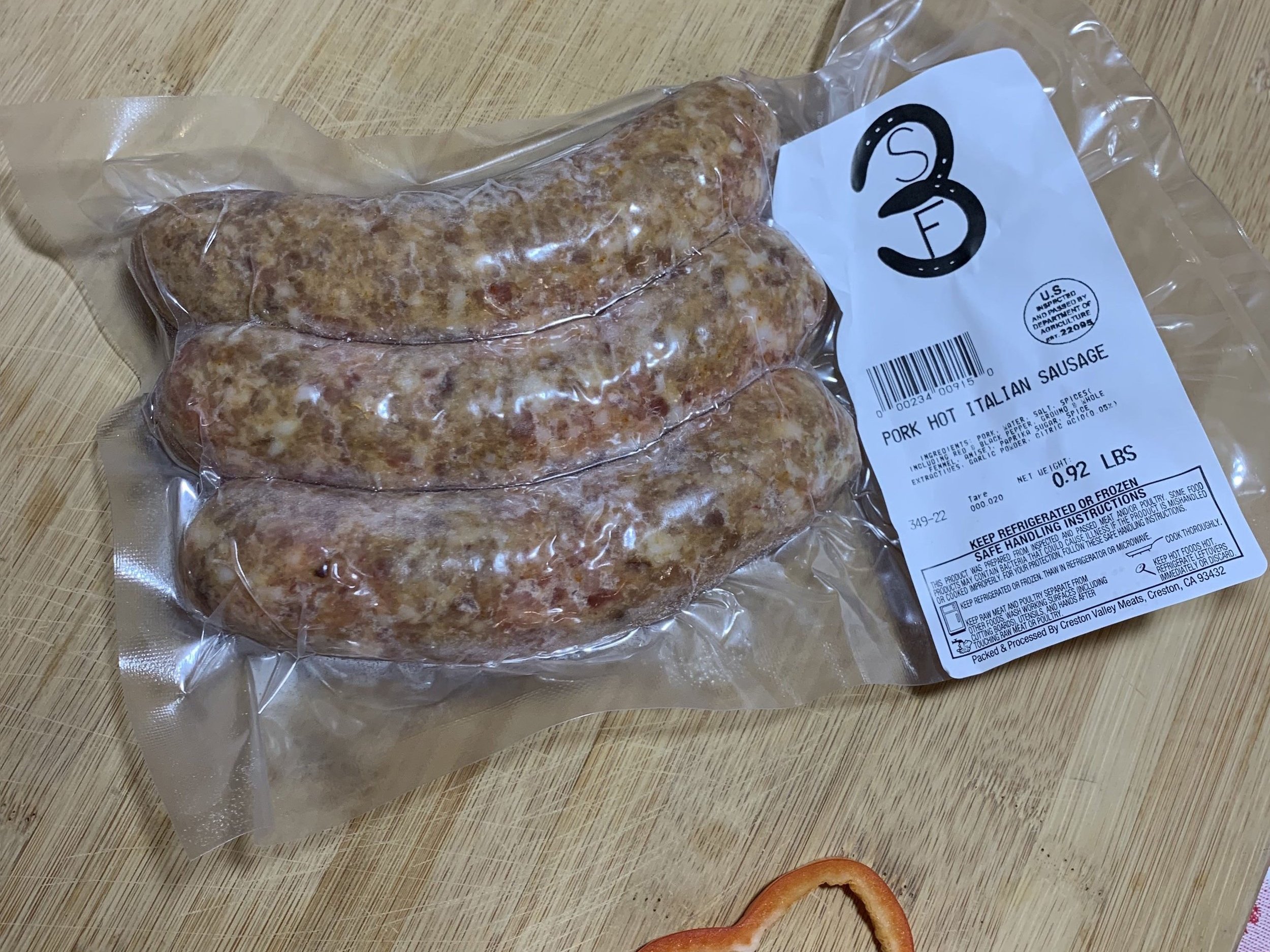 Pork Hot Italian Sausage