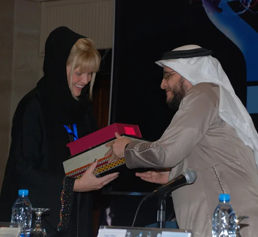 Mary at Jeddah Conference.JPG